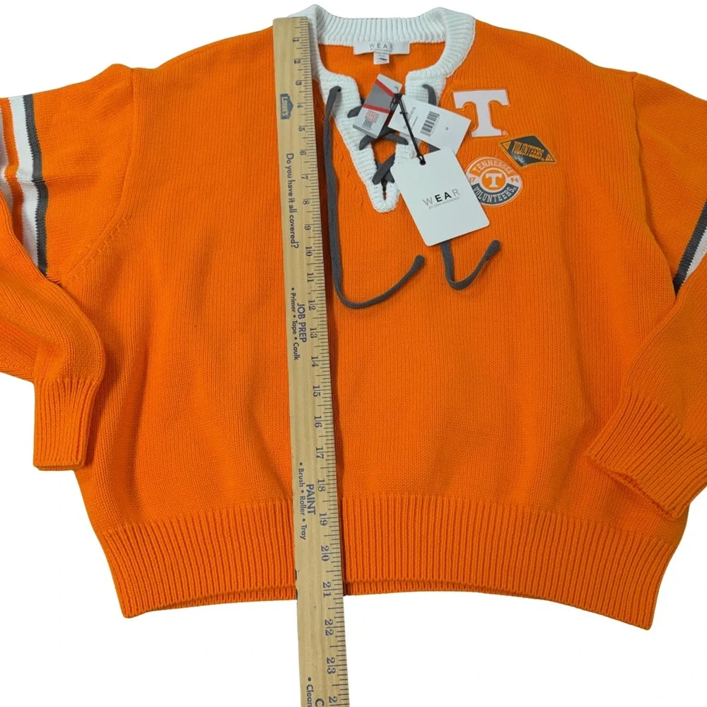 WEAR by Erin Andrews Tennessee Volunteers Lace-Up Sweater NWT M - Picture 4 of 9